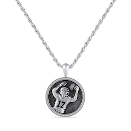 True Fans Player's Association Sterling Silver Pendant showcasing Davante Adams of the Las Vegas Raiders