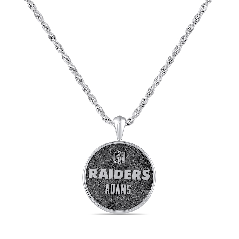 Main Image 2 of True Fans Player's Association Sterling Silver Pendant showcasing Davante Adams of the Las Vegas Raiders