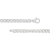 Thumbnail Image 1 of Hollow Puffy Graduating Curb Chain Necklace Sterling Silver 17.75"