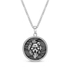 Thumbnail Image 1 of Men's Picasso Jasper Lion Disc Necklace Sterling Silver 24&quot;