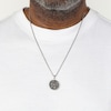 Thumbnail Image 5 of Men's Picasso Jasper Lion Disc Necklace Sterling Silver 24&quot;