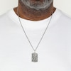 Thumbnail Image 5 of Men's Dragon Dog Tag Necklace Oxidized Sterling Silver 24&quot;