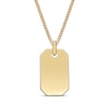 Thumbnail Image 3 of Men's Tiger's Eye Quartz Dog Tag Necklace 14K Yellow Gold-Plated Sterling Silver 24&quot;