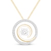 Thumbnail Image 1 of Unstoppable Love Diamond Swirl Necklace 1/4 ct tw 10K Yellow Gold 19&quot;