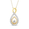 Thumbnail Image 0 of Threads of Love Diamond Infinity Necklace 1 ct tw 10K Yellow Gold 18"