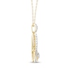 Thumbnail Image 2 of Threads of Love Diamond Teardrop Necklace 1/2 ct tw 10K Yellow Gold 18&quot;