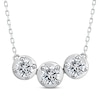 Thumbnail Image 0 of Memories, Moments, Magic Diamond Three-Stone Necklace 1 ct tw 10K White Gold 18.75"