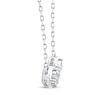 Thumbnail Image 2 of Memories, Moments, Magic Diamond Three-Stone Necklace 1/6 ct tw 10K White Gold 18&quot;