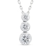 Thumbnail Image 1 of Memories Moments Magic Diamond Three-Stone Vertical Necklace 1/4 ct tw 10K White Gold 18&quot;