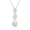 Thumbnail Image 1 of Memories Moments Magic Diamond Twist Necklace 1/10 ct tw Sterling Silver 18&quot;