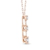 Thumbnail Image 2 of Memories Moments Magic Diamond Station Drop Necklace 1/3 ct tw 10K Rose Gold 18&quot;