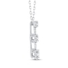 Thumbnail Image 2 of Memories Moments Magic Diamond Station Drop Necklace 1/3 ct tw 10K White Gold 18&quot;