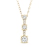 Thumbnail Image 1 of Memories Moments Magic Diamond Station Drop Necklace 1/3 ct tw 10K Yellow Gold 18&quot;