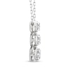 Thumbnail Image 2 of Memories Moments Magic Diamond Three-Stone Vertical Necklace 1/2 ct tw 10K White Gold 18&quot;