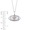 Thumbnail Image 2 of True Fans New Orleans Saints Diamond Accent Football Necklace in Sterling Silver