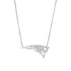 Thumbnail Image 0 of True Fans New England Patriots 1/10 CT. T.W. Diamond Logo Necklace in Sterling Silver