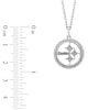 Thumbnail Image 1 of True Fans Pittsburgh Steelers 1/10 CT. T.W. Diamond Logo Necklace in Sterling Silver