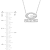 Thumbnail Image 2 of True Fans Green Bay Packers 1/10 CT. T.W. Diamond Logo Necklace in Sterling Silver