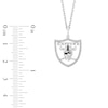 Thumbnail Image 2 of True Fans Las Vegas Raiders 1/10 CT. T.W. Diamond Logo Necklace in Sterling Silver