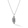 Thumbnail Image 3 of True Fans Dallas Cowboys 1/20 CT. T.W. Diamond Vertical Football Necklace in Sterling Silver