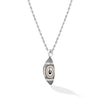 Thumbnail Image 2 of True Fans Green Bay Packers 1/20 CT. T.W. Diamond Vertical Football Necklace in Sterling Silver