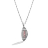 Thumbnail Image 2 of True Fans San Francisco 49ers 1/20 CT. T.W. Diamond Vertical Football Necklace in Sterling Silver