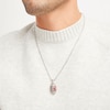 Thumbnail Image 5 of True Fans San Francisco 49ers 1/20 CT. T.W. Diamond Vertical Football Necklace in Sterling Silver