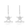 Thumbnail Image 1 of True Fans Dallas Cowboys 1/10 CT. T.W. Diamond Logo Earrings in Sterling Silver