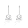 Thumbnail Image 1 of True Fans Greenbay Packers 1/10 CT. T.W. Diamond Logo Earrings in Sterling Silver