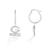 Thumbnail Image 2 of True Fans Greenbay Packers 1/10 CT. T.W. Diamond Logo Earrings in Sterling Silver