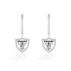 Thumbnail Image 1 of True Fans Las Vegas Raiders 1/10 CT. T.W. Diamond Logo Earrings in Sterling Silver