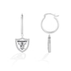 Thumbnail Image 2 of True Fans Las Vegas Raiders 1/10 CT. T.W. Diamond Logo Earrings in Sterling Silver