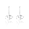 Thumbnail Image 0 of True Fans Kansas City Chiefs 1/10 CT. T.W. Diamond Logo Earrings in Sterling Silver