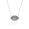 Thumbnail Image 0 of True Fans San Francisco 49ers 1/4 CT. T.W. Brown Diamond Football Necklace in Sterling Silver