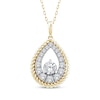 Thumbnail Image 1 of Threads of Love Diamond Teardrop Necklace 1 ct tw 10K Yellow Gold 18&quot;