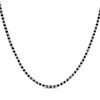 Thumbnail Image 1 of Men's Black & White Diamond Necklace 7-3/4 ct tw Sterling Silver 20&quot;