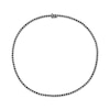 Thumbnail Image 2 of Men's Black & White Diamond Necklace 7-3/4 ct tw Sterling Silver 20&quot;