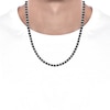 Thumbnail Image 4 of Men's Black & White Diamond Necklace 7-3/4 ct tw Sterling Silver 20&quot;