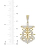 Thumbnail Image 2 of Diamond Crucifix & Anchor Charm 1/3 ct tw 10K Yellow Gold