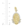 Thumbnail Image 3 of Diamond Our Lady of Guadalupe Oval Charm 1/2 ct tw 10K Yellow Gold