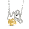 Thumbnail Image 2 of Diamond Koala & Baby Necklace 1/6 ct tw Sterling Silver & 10K Yellow Gold 18&quot;