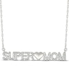 Thumbnail Image 1 of Diamond &quot;Super Mom&quot; Necklace 1/10 ct tw Sterling Silver 18&quot;