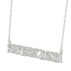 Thumbnail Image 2 of Diamond &quot;Super Mom&quot; Necklace 1/10 ct tw Sterling Silver 18&quot;