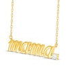 Thumbnail Image 2 of Diamond &quot;Mama&quot; Necklace 1/20 ct tw 10K Yellow Gold 18&quot;