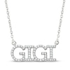 Thumbnail Image 1 of &quot;Gigi&quot; Diamond Necklace 1/6 ct tw Sterling Silver 18&quot;