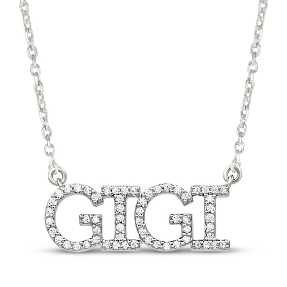 "Gigi" Diamond Necklace 1/6 ct tw Sterling Silver 18"