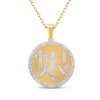 Thumbnail Image 0 of Diamond Chinese "Mother" Necklace 1/2 ct tw 14K Yellow Gold 18"