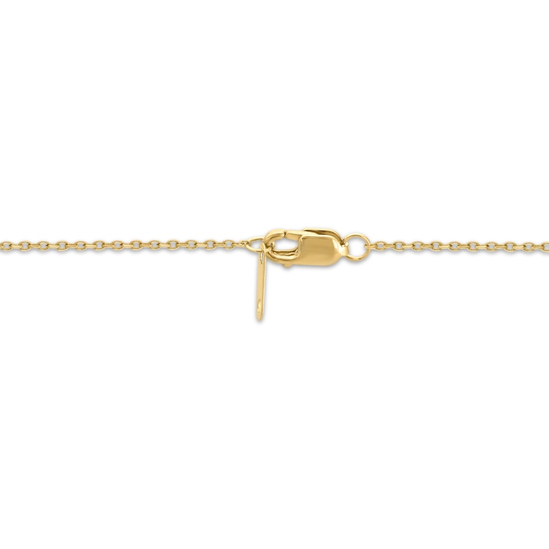 Diamond Chinese "Mother" Necklace 1/2 ct tw 14K Yellow Gold 18"
