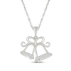 Thumbnail Image 1 of Diamond Christmas Bells Necklace 1/15 ct tw Sterling Silver 18&quot;