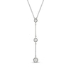 Thumbnail Image 0 of Diamond Station Y-Drop Necklace 1/20 ct tw Sterling Silver